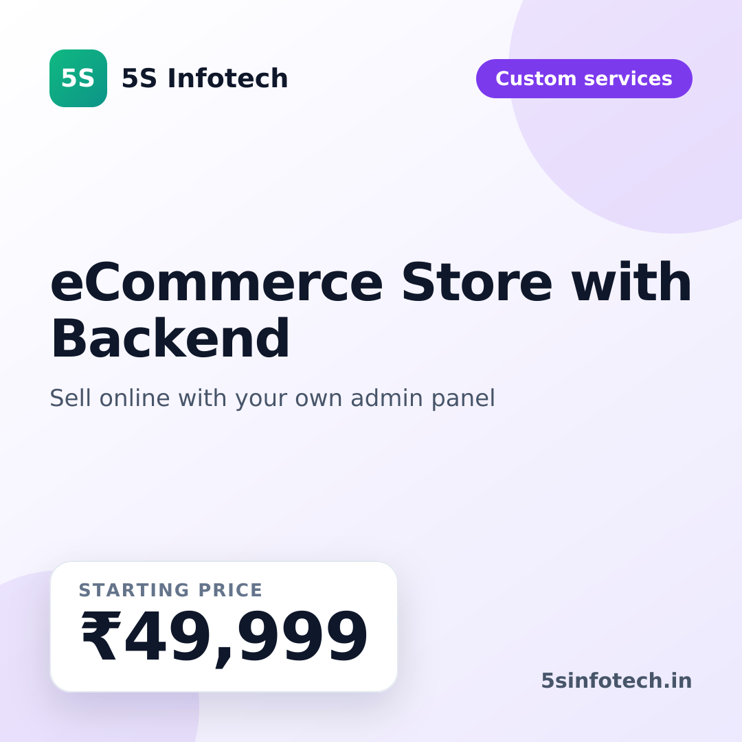 eCommerce Store with Backend